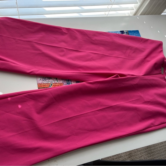 Trina Turk Vibrant Pink  Wide Leg Trousers - Picture 1 of 4